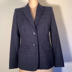 Brooks Brothers Wool Blue Plaid Explorer Blazer- 6